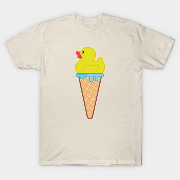 Yellow duck-ish delicious Ice Cream T-Shirt by FunawayHit